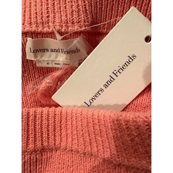 NWT Lovers + Friends Revolve Ashby Crochet Mini Pink Skirt Size XS - Picture 9 of 9